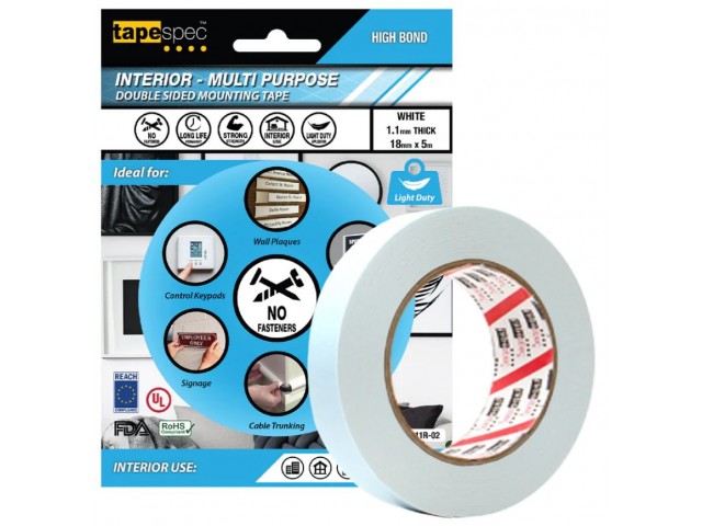 High Bond Double Sided Foam Tape - Retail Pack