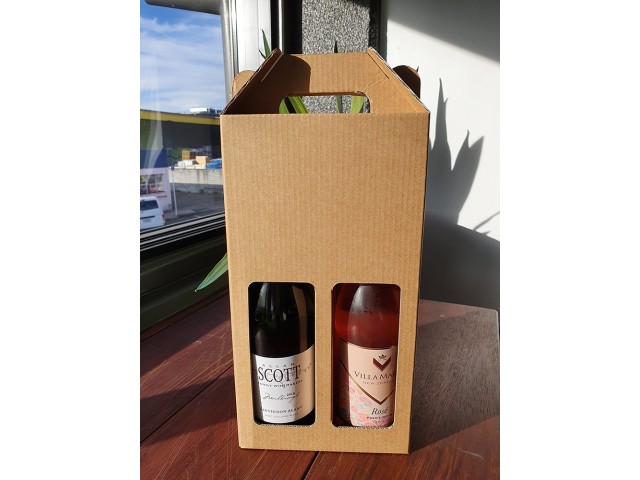 2 bottle wine carrying case