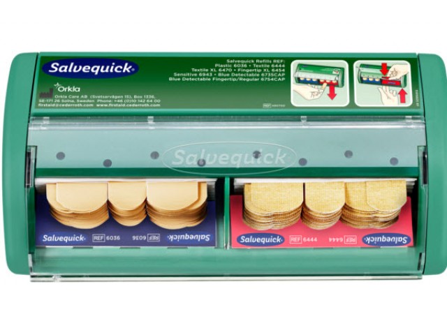 Salvequick Plaster Dispenser (Complete with Plasters)