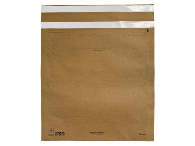 Flat Reusable Kraft Mailer Large