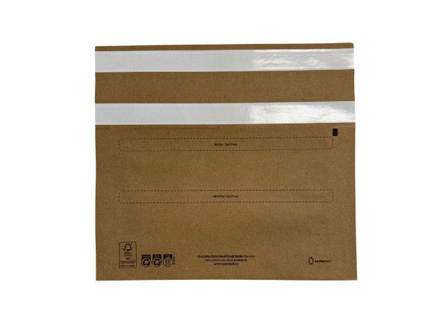 Flat Reusable Kraft Mailer XS