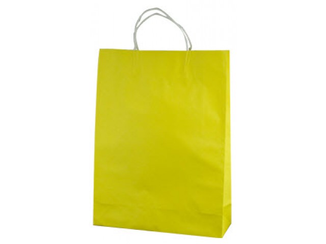 Twist Handle Paper Bag YELLOW Carton/250