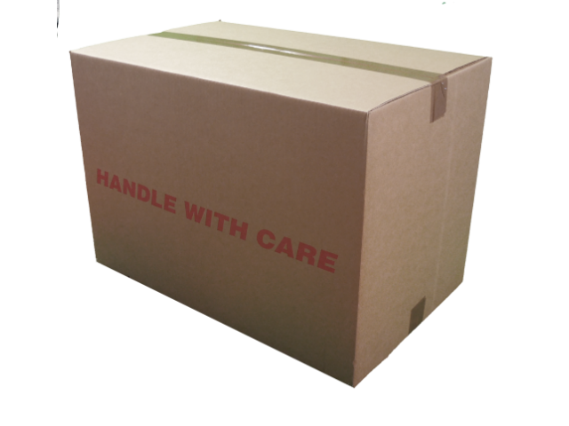 Z  Cardboard Moving Box (Handle with Care)
