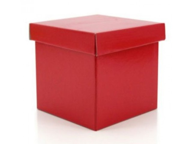 Gift Box & Lid (Gloss) Red Pack/10