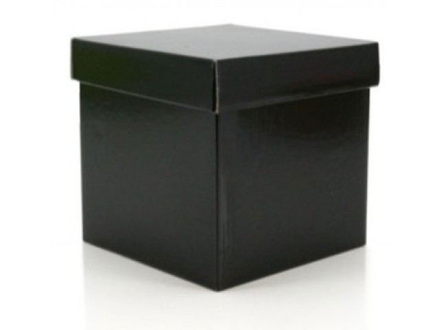 Gift Box & Lid (Gloss) Black Pack/10