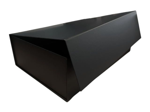 Black Gift Box with Magnetic Closure Large Plus Rectangle