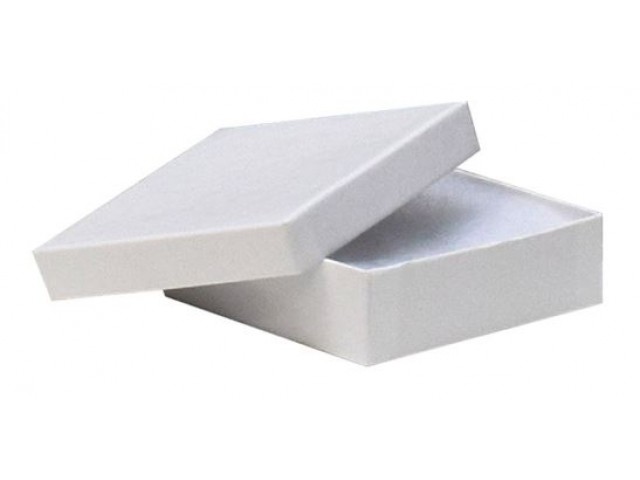 Small White Cotton Filled Jewellery Boxes (Carton/100)