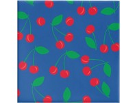 Cherries Gift Wrap on Navy (Gloss) 600mmx40m Roll