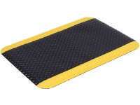 Diamond Plate Anti-Fatigue  Mat Black/Yellow