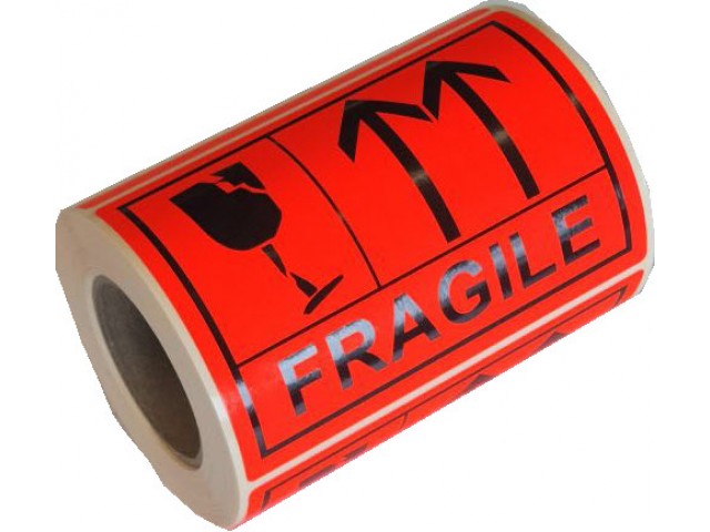 Fragile/This Way Up - Shipping Labels Roll/250