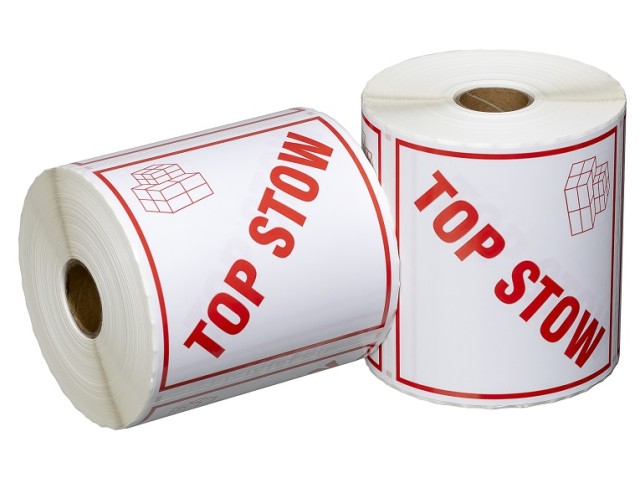 Shipping labels Top Stow White/Red