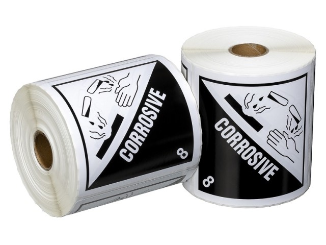 Corrosive 8 - Shipping Labels Roll/500