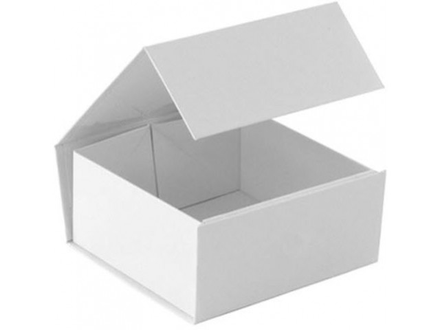 Magnetic Close Gift Box Mini (Square) WHITE