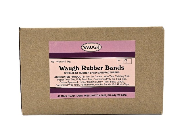 No 19 Rubber Bands (2KG Box) 