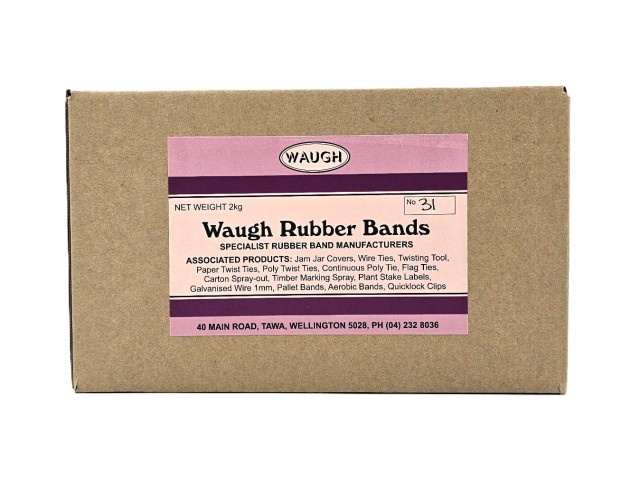 No 31 Rubber Bands (2KG Box)