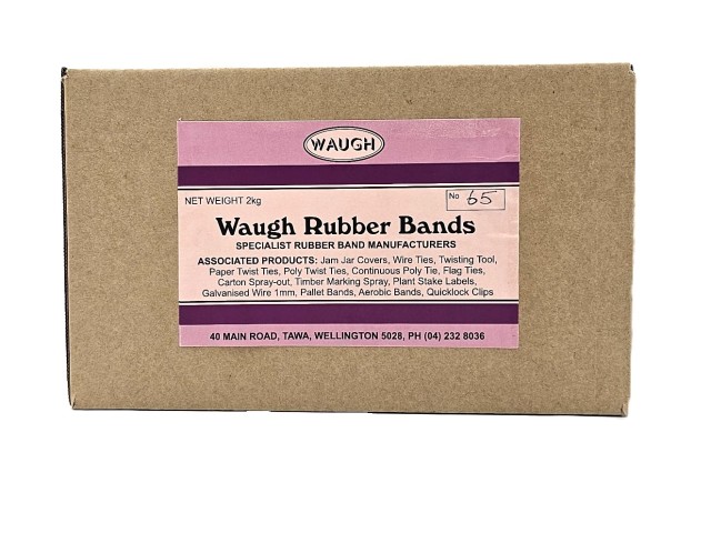 No 65 Rubber Bands (2KG Box)