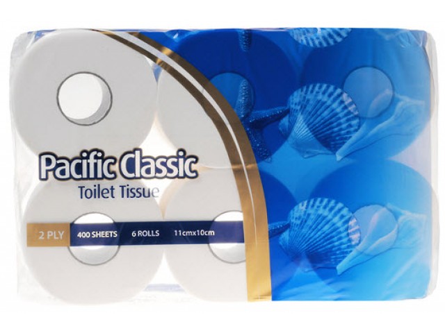 Pacific Classic 2 Ply Toilet Roll 6 Pack