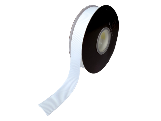 Ribbon Grosgrain 22mm x 30m White