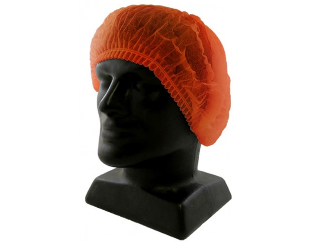 Disposable Red Crimp Hats (Hair Nets) Carton/1000