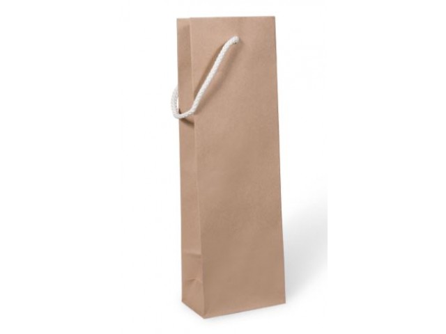 Kraft Paper Single Wine & Bottle BAG with Rope Handle (Bundle/10)