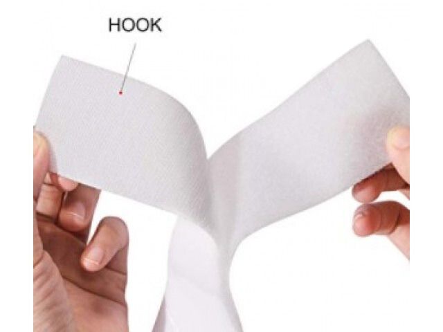 Texilon 'Hook' Strip White 25mm x 25m Roll