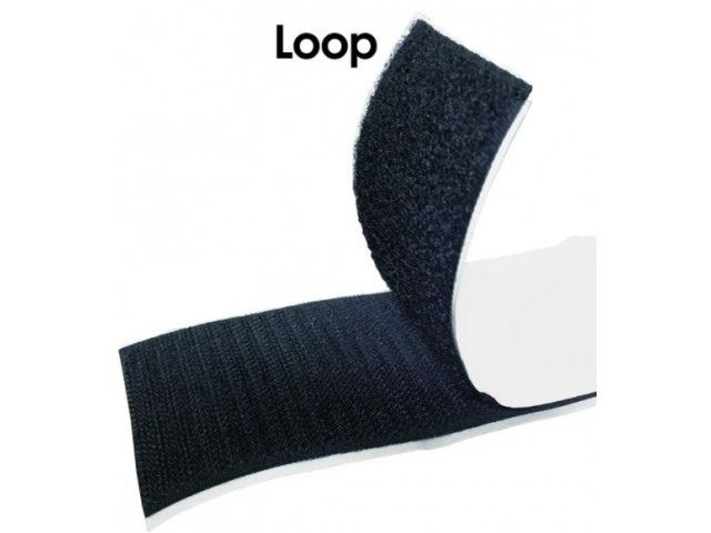 Texilon 'Loop' Strip Black 50mm x 25m Roll