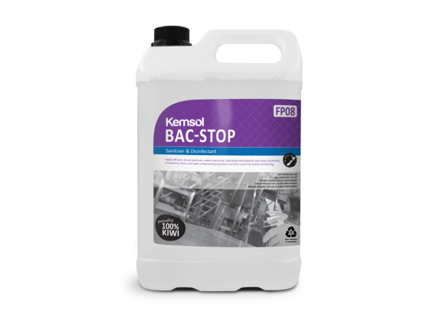 Bac-Stop Sanitiser & Disinfectant (Food Grade) 5L