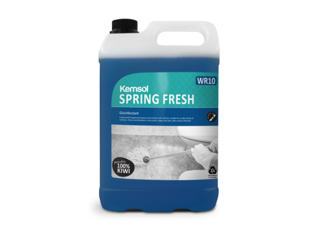 Disinfectant (Spring Fresh) Wide-Spectrum Bacteria Control 5L (WR10)