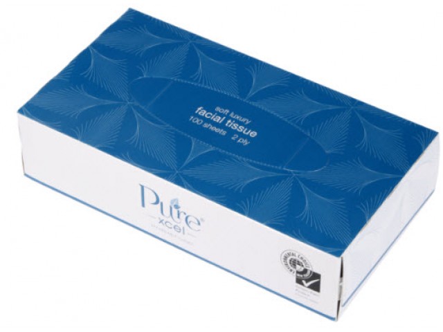 XF100 Pure Facial Tissues Carton/48 Packs