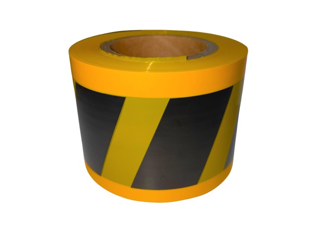 Banner Film Plain Yellow/Black Stripe