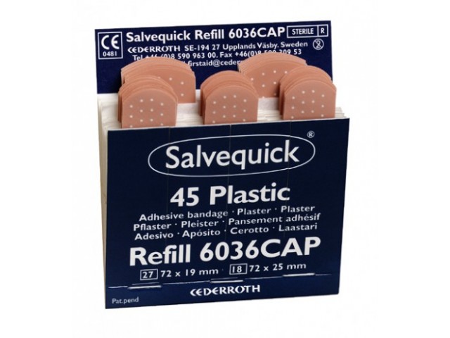 Salvequick Plaster Refill (Plastic) Sleeve/45