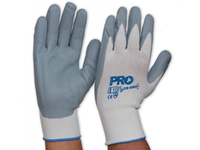 LiteGripe Nitrile Foam Palm Gloves