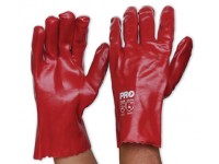 Red PVC Gloves (27cm) Chemical/Oil Resistant