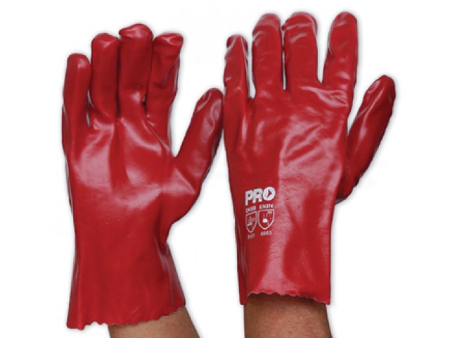 Red PVC Glove (Short)