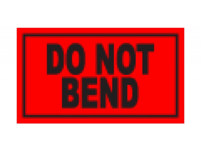 Do Not Bend - Shipping Labels Roll/500