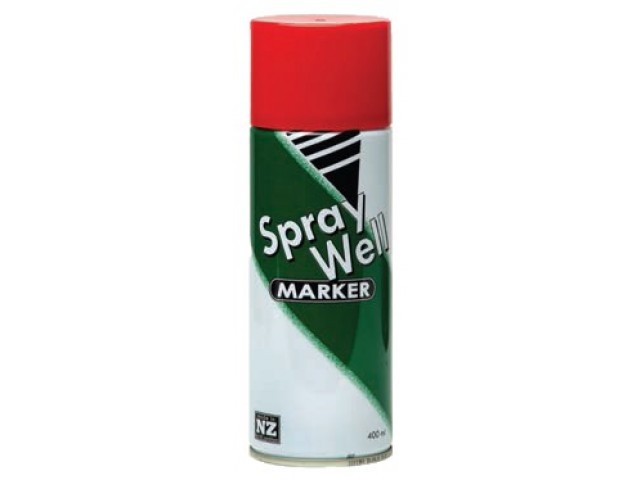Spray Paint Fluro Red 400ml Can Spraywell