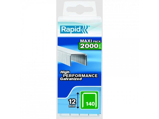 Rapid 140 Series Staples 12mm (2000/Box)