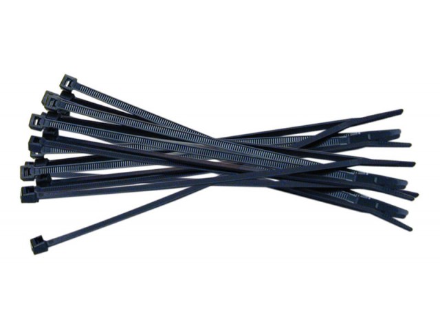 100mm BLACK Cable Ties (Pack/100)