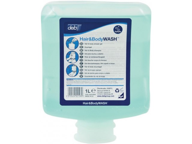Deb Hair and Body Wash Refill - 1L